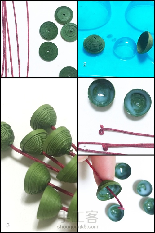 爱心💗花环 第6步