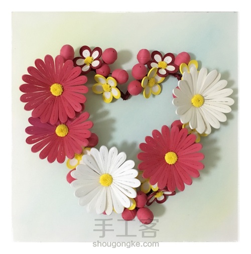 爱心💗花环 第16步