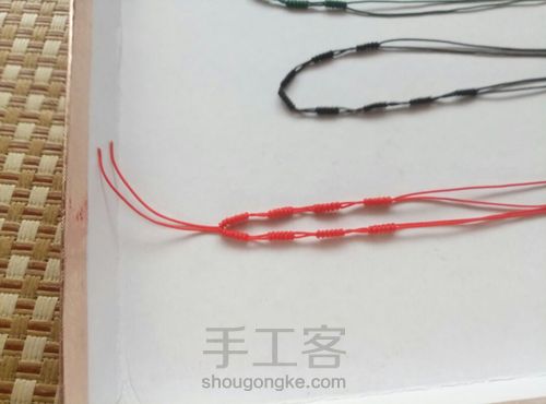 简单的项链绳 第11步