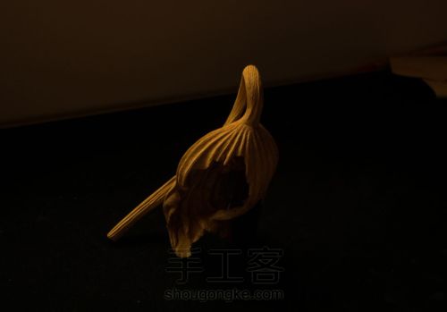 黄杨木雕“和谐” 第2步