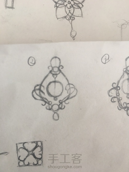 绕线吊坠 第2步