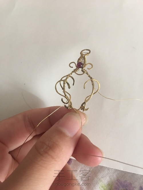 绕线吊坠 第13步