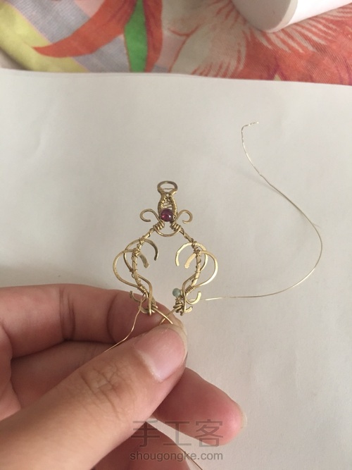 绕线吊坠 第14步