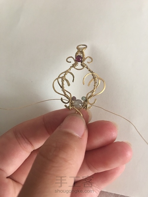 绕线吊坠 第15步