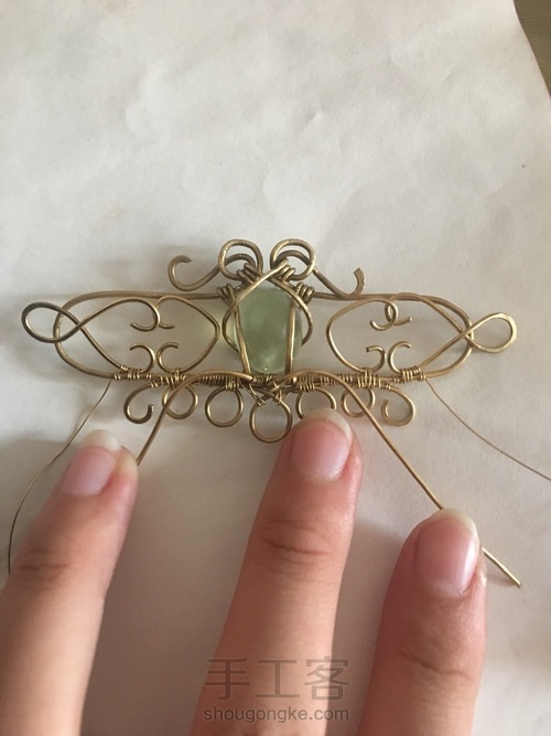 绕线簪子发夹 第6步