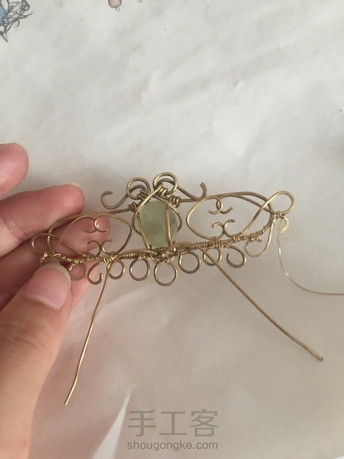 绕线簪子发夹 第7步