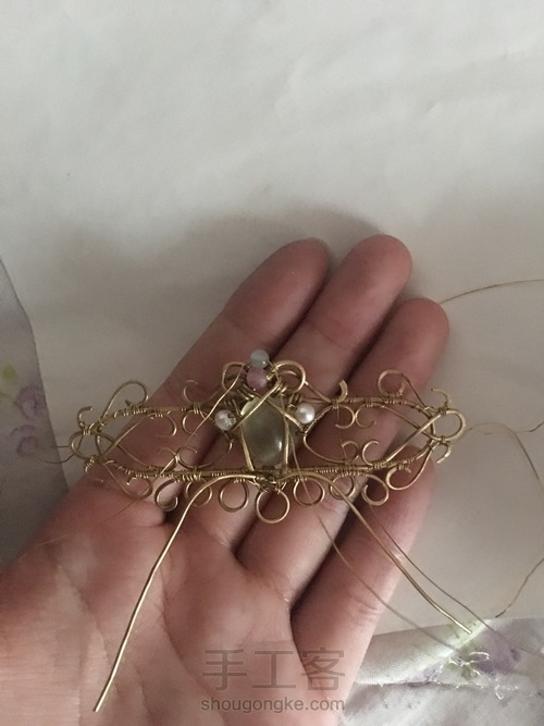 绕线簪子发夹 第9步