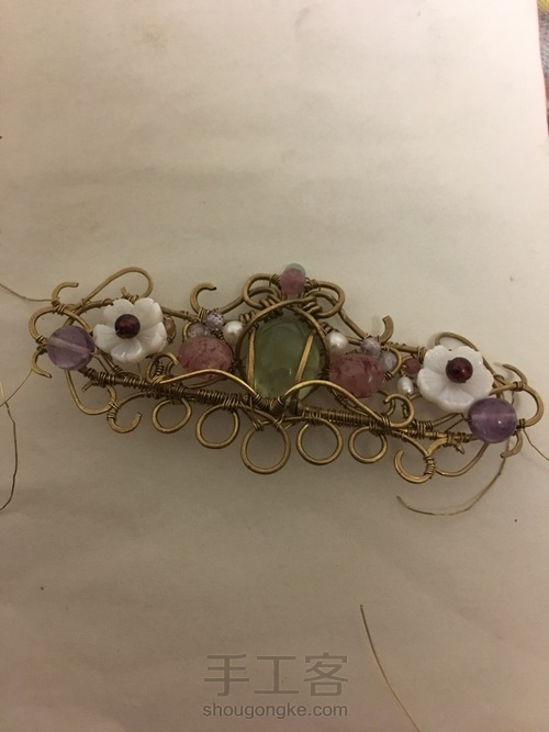 绕线簪子发夹 第10步