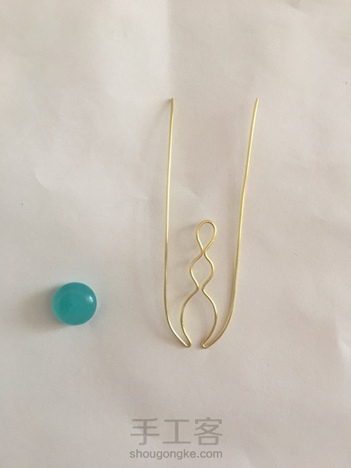 绕线吊坠 第1步