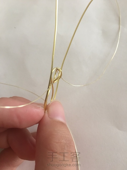 绕线吊坠 第2步