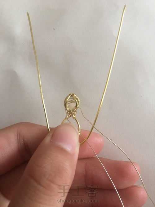 绕线吊坠 第4步
