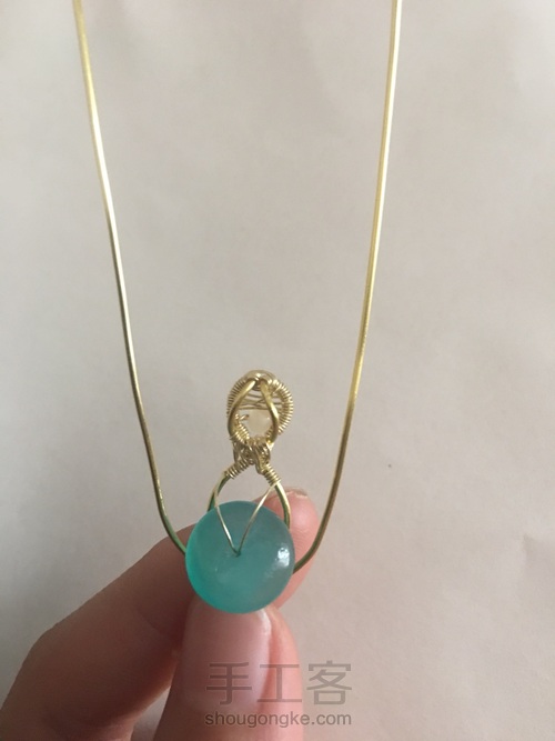 绕线吊坠 第5步