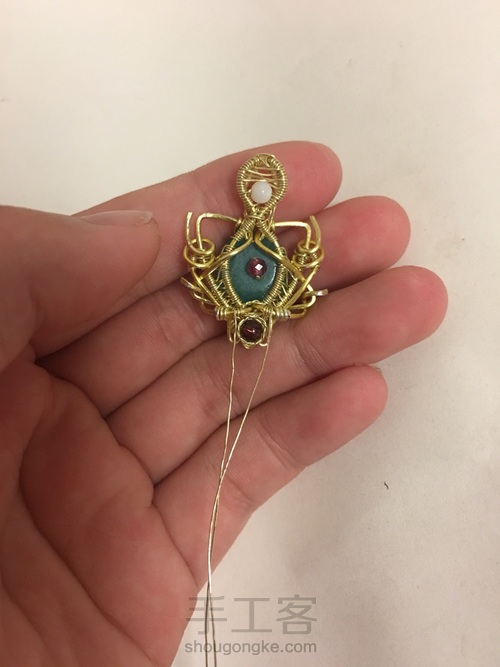 绕线吊坠 第18步