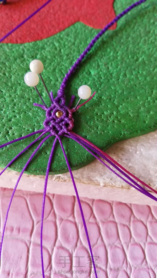 琥珀挂绳尾扣 第19步