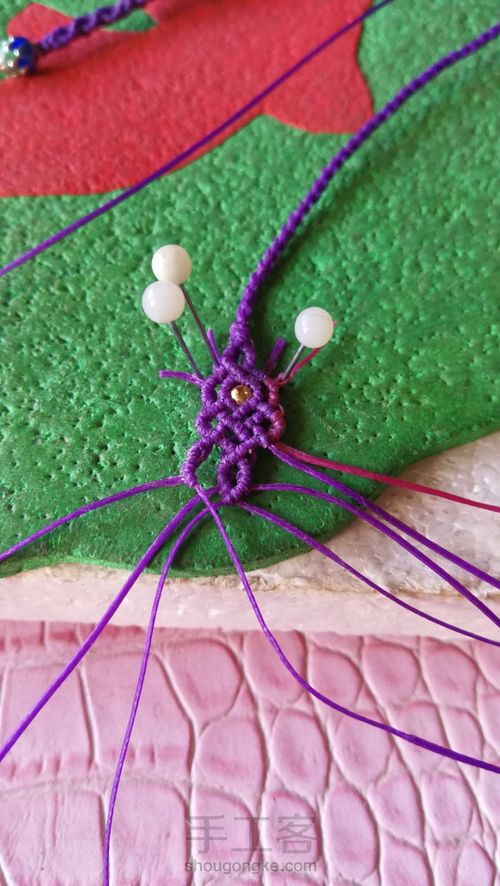 琥珀挂绳尾扣 第23步