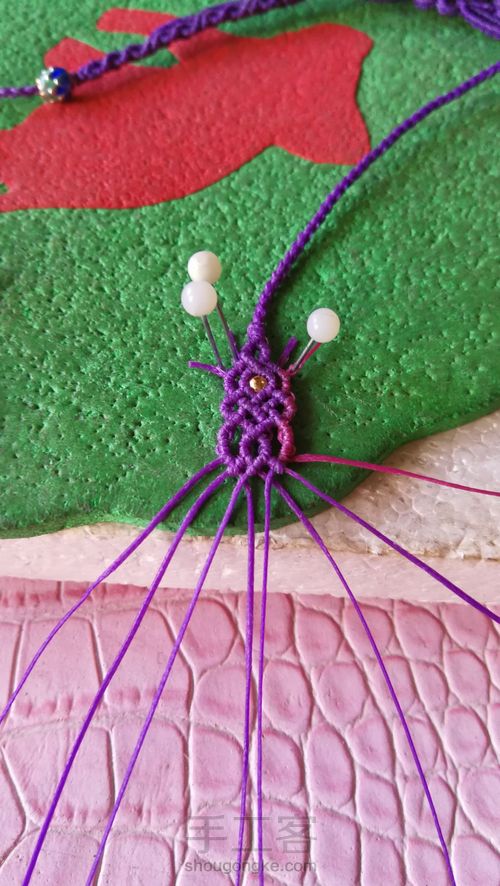 琥珀挂绳尾扣 第26步