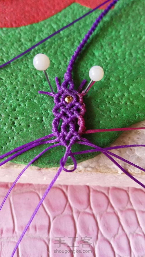 琥珀挂绳尾扣 第30步