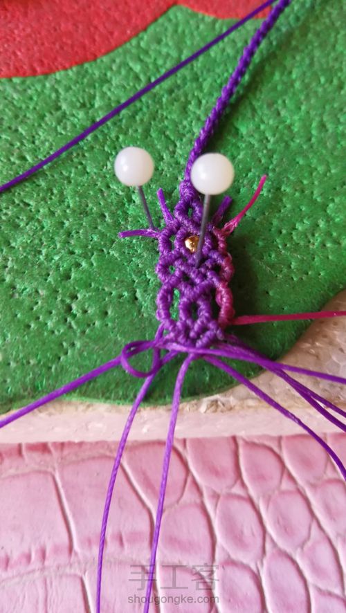 琥珀挂绳尾扣 第31步