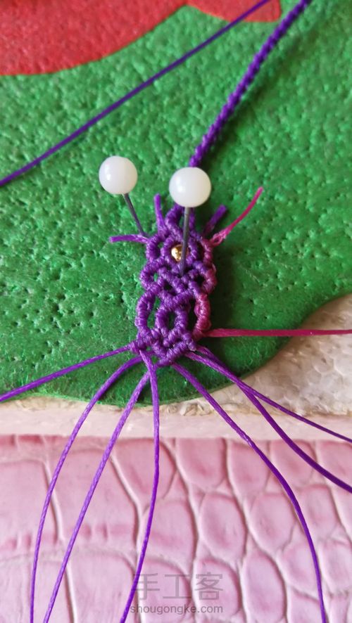 琥珀挂绳尾扣 第32步