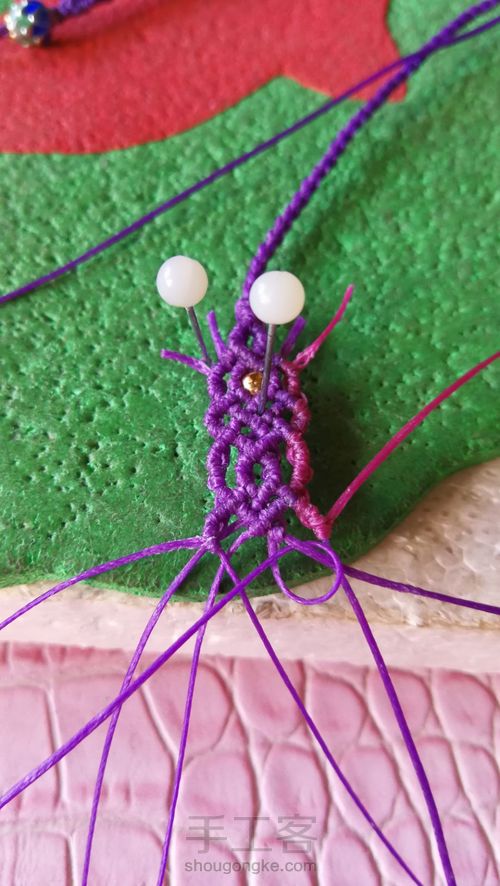 琥珀挂绳尾扣 第34步