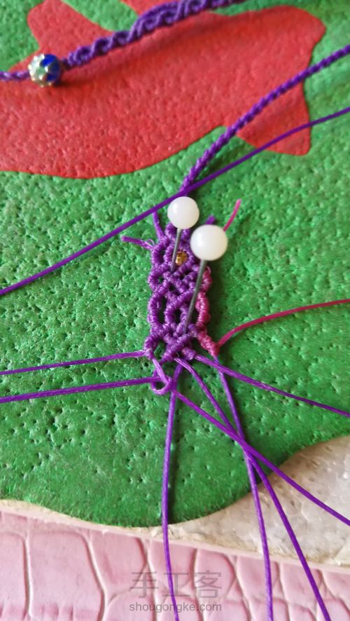 琥珀挂绳尾扣 第36步