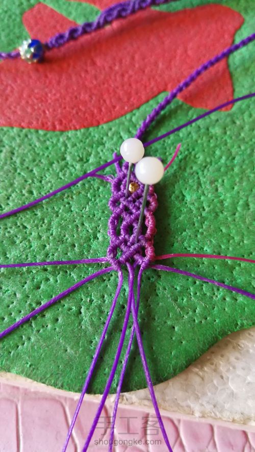 琥珀挂绳尾扣 第37步