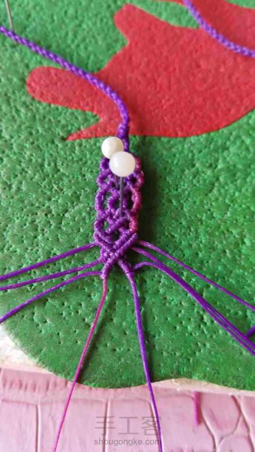 琥珀挂绳尾扣 第42步