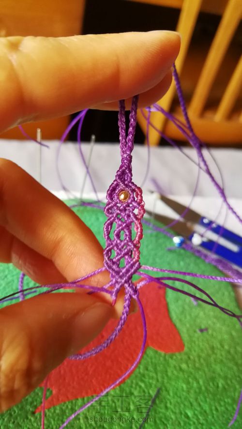 琥珀挂绳尾扣 第43步