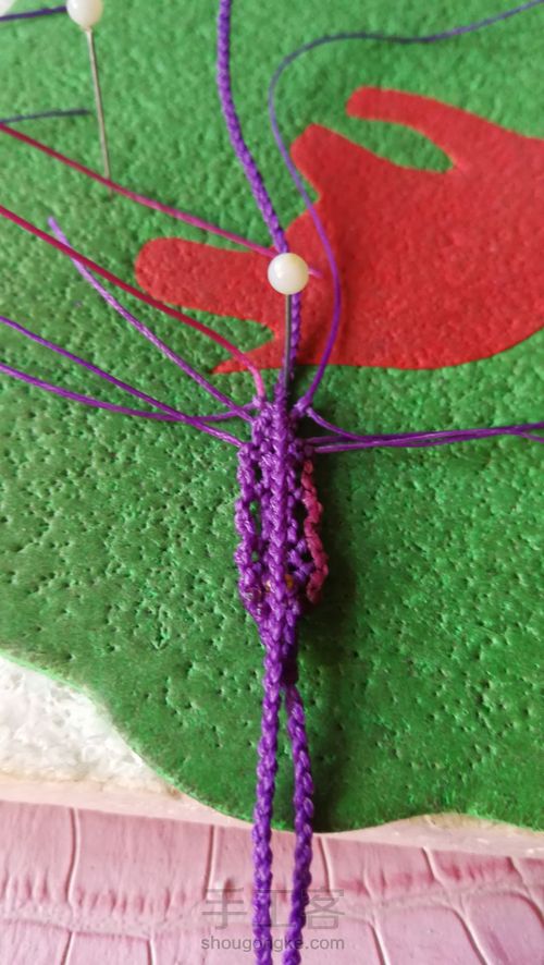 琥珀挂绳尾扣 第44步