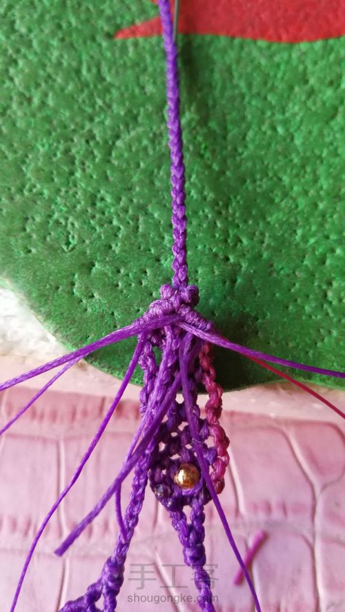 琥珀挂绳尾扣 第47步