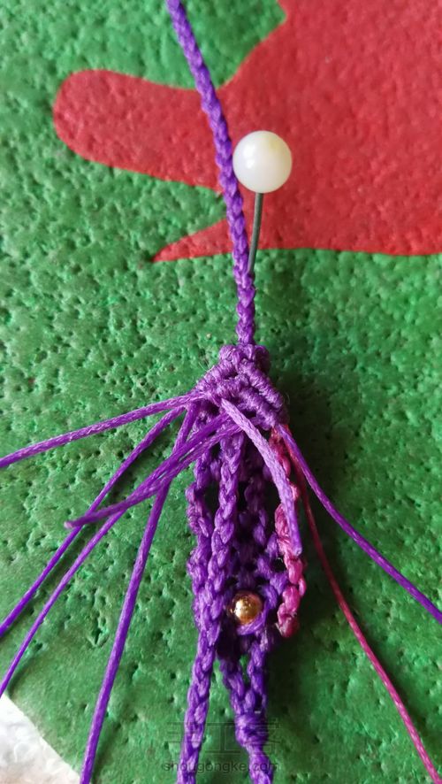 琥珀挂绳尾扣 第48步