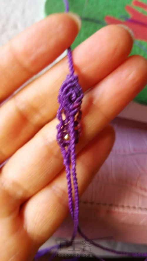 琥珀挂绳尾扣 第49步