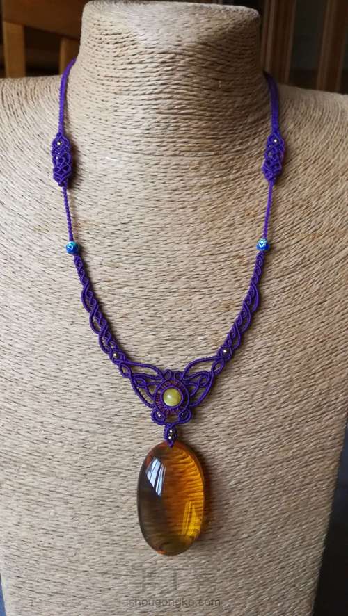 琥珀挂绳尾扣 第56步