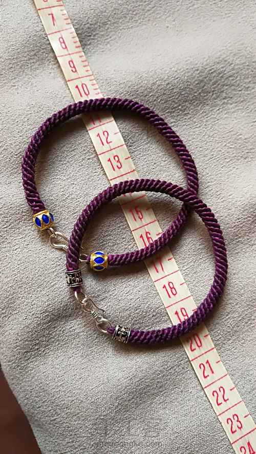 玉米手链用线量记录 第2步