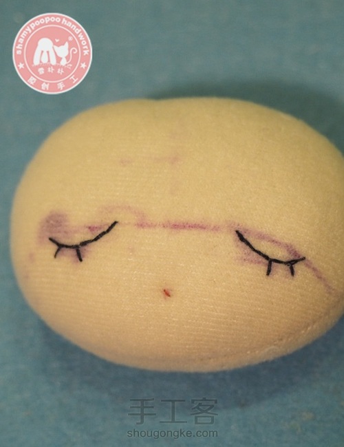 原创布偶教程之甜睡宝宝 第3步