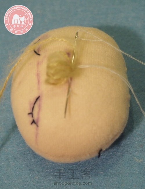 原创布偶教程之甜睡宝宝 第10步