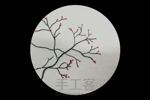 超简单梅花刺绣 第10步