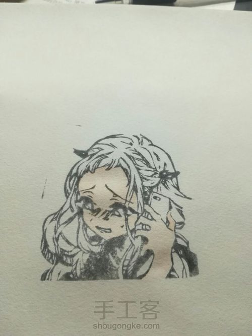 橡皮章上色过程 第2步