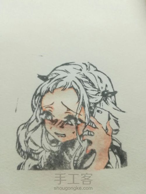 橡皮章上色过程 第4步