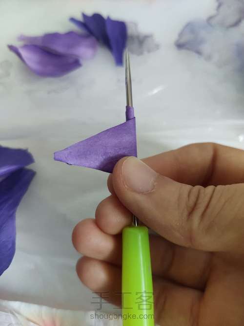 纸艺-鸢尾花 第3步