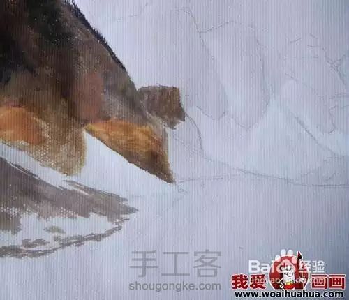 [转]水粉风景画 第3步