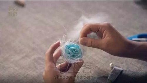 手工花钥匙扣 第13步