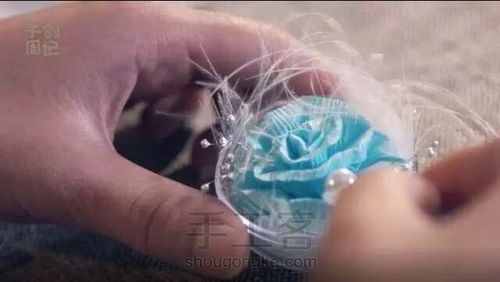 手工花钥匙扣 第16步