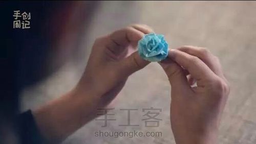 手工花钥匙扣 第5步