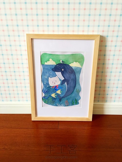儿童房装饰画 水彩 第7步
