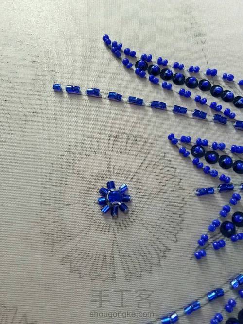 珠绣团扇（基础篇） 第3步