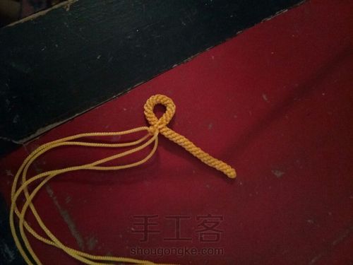 十字结爱心 第8步