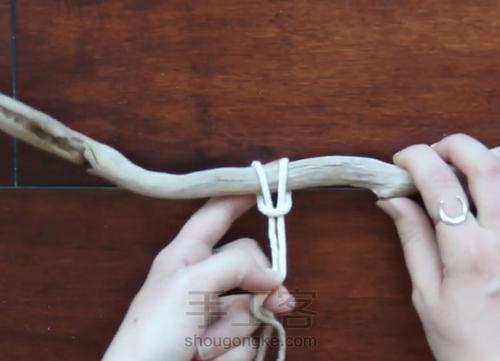 羽毛的编法，消灭线头的好办法 第2步