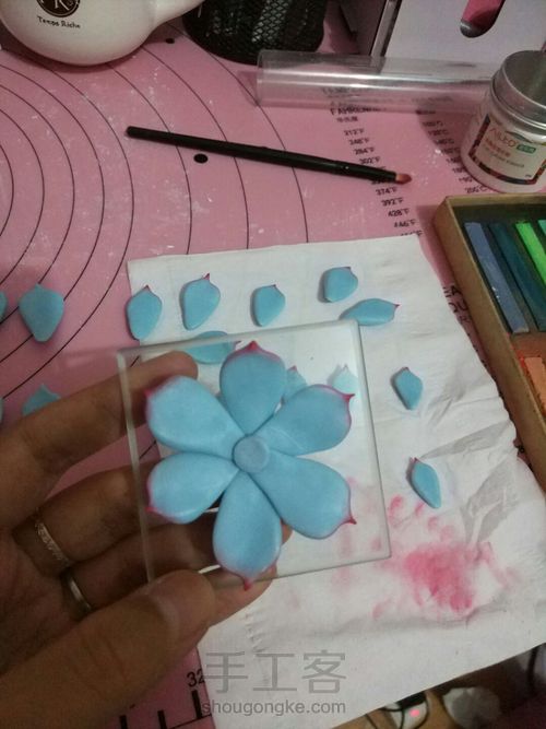 软陶多肉 第7步