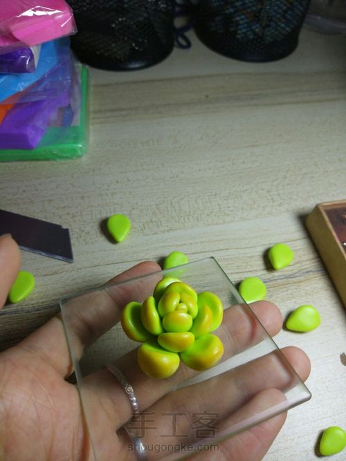 多肉饰品 第11步